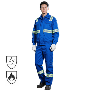 Tenue de travail industrielle ignifuge certifiée CE pour hommes, idéale pour les équipes de forage pétrolier, les ouvriers du bâtiment et les ingénieurs mécaniciens - Product Image 3