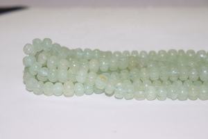 Cuentas de Aguamarina de 8-10 mm en Forma de Melón, 16 Pulgadas, Talladas Suavemente, Piedra Preciosa Natural, Orificio de 0.50 mm para Pulsera - Product Image 2