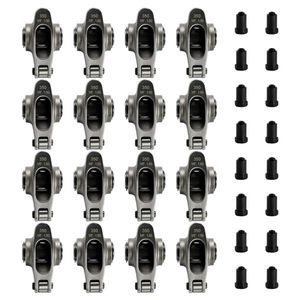 Kit de 16 bras de culbuteur à alignement automatique pour moteurs V8 SBC Small Block Chevy 305 327 350 400, 1,50 x 3/8'' pour systèmes de réglage moteur - Product Image 1