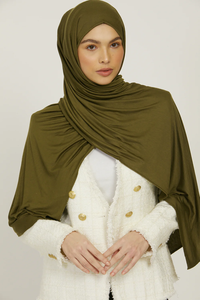 Hijab en jersey pour femmes musulmanes, long, uni, foulard pour femmes, voiles musulmans, hijabs en jersey pour femmes. - Product Image 6