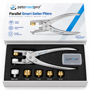 Alicates de Engaste Inteligentes Paralelos con Cabezas Desmontables para Engaste de Piedras Cuadradas Rivoli Chaton Zetomed Pro - Product Image 5