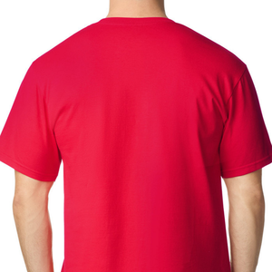เสื้อยืดผู้ชายไซส์กลาง น้ำหนัก 280 กรัม สีแดงล้วน ผ้าฝ้าย 100% คอกลม แขนสั้น สไตล์ลำลอง ทรงโอเวอร์ไซส์ เป็นมิตรกับสิ่งแวดล้อม - Product Image 5