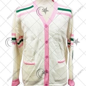 Suéter tejido cárdigan de estilo universitario personalizado de invierno para hombres y mujeres - Product Image 1