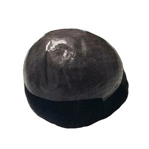 Bangladesh Taz Hair 100% Densité Remy Grade Perruque de toupet pour hommes avec base de peau Styles indiens crépus droits et vagues profondes - Product Image 1