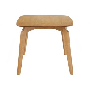 <b>Solid</b> <b>Wood</b> Rectangular <b>Dining</b> <b>Table</b> <b>Rounded</b> Edge Wooden <b>Dining</b> Room Furniture Modern Minimalist Home Use - Product Image 3
