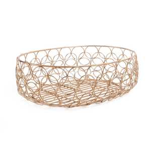 Enhance Your Home Modern Metal <b>Wire</b> <b>Basket</b> 36x28x10 Cm Handmade Decorative Serving Bowl for Fruit and Snacks - Product Image 4