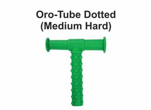 Mordedor Sensorial de Silicona Verde en Forma de T, Juguete Texturizado para Masticar, Tubo con Puntos de Dureza Media para Bebés y Adultos - Product Image 2