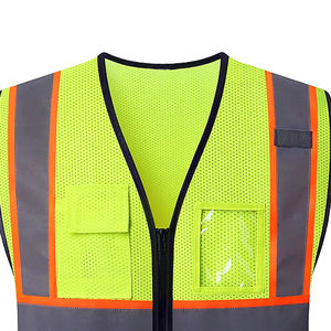 Chaleco de Seguridad de Secado Rápido y Transpirable, Certificado ANSI Clase 3, Ropa de Trabajo, Talla Adulto, Logotipo Personalizado, Alta Visibilidad, Reflectante, Impermeable - Product Image 2