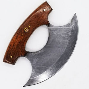 Cuchillos Ulu de Acero de Damasco Hechos a Mano de Primera Calidad, Cuchillos Ulu de Acero de Damasco con Hoja Oscilante, Cuchillos Ulu de Acero de Damasco con Agarre Ergonómico - Product Image 4