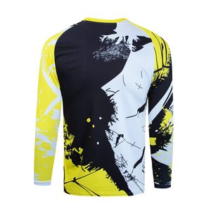 เสื้อทีมมอเตอร์ไซค์แบบซับลิเมชั่น พิมพ์ลายตามสั่ง แขนยาว โพลีเอสเตอร์ ระบายอากาศได้ดี พร้อมชื่อผู้ขับขี่และหมายเลขแข่งขันส่วนตัว - Product Image 5