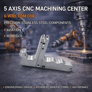 Centre d'usinage CNC 5 axes avec électroérosion à fil pour composants de précision en acier inoxydable dans l'aviation et la robotique - Product Image 2
