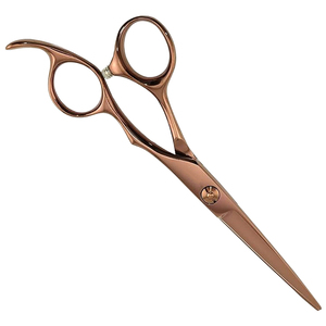 6''/6.5'' Wholesale Professional Hair Cutting <b>Scissors</b> New Design Stainless Steel Barber Hair Shears Brown Hairdresser <b>Scissors</b> - Product Image 5