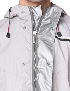 New RTS Custom Logo Men's Nylon <b>Wind</b> <b>Breaker</b> Contrast Panel With Pant Set For Summer Breathable Set Highstreet Zipper Jacket - Product Image 5