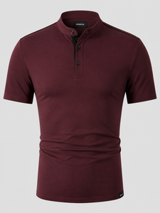 Camiseta de Manga Corta para Hombre Webson, Tejido Jersey, Estampado por Transferencia de Calor, Color Sólido, Transpirable, Corte Casual Elegante, Beige, Venta al Por Mayor - Product Image 6