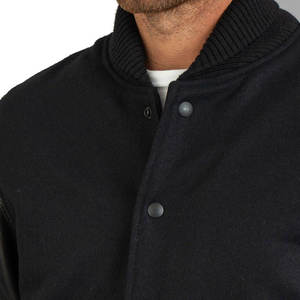 Custom Logo Wool Embroidery Baseball Letterman <b>Jackets</b> <b>Men</b> Canvas Cotton Sleeve Breathable Winter Varsity <b>Jacket</b> - Product Image 6