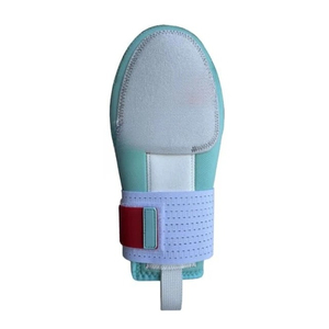 Mitaine coulissante turquoise avec motif goutte de peinture rose, sangle réglable pour la protection des jeunes et des adultes lors de l'entraînement au baseball - Product Image 2