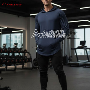 Sweat-shirts de sport pour hommes, légers et respirants, parfaits pour la course à pied, la musculation et les entraînements. - Product Image 4