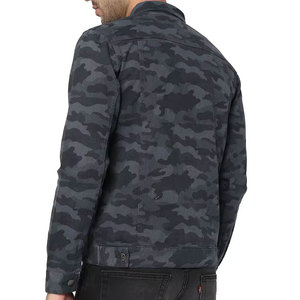 <b>Men's</b> Camouflage <b>Denim</b> <b>Jacket</b> Turn-down Collar Button Closure Casual Slim Fit Regular Length Autumn Wear - Product Image 3