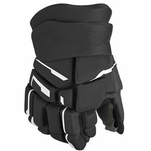 Gants de hockey sur glace professionnels, noir, rouge, jaune, rembourrage protecteur, design à doigts entiers - Product Image 2