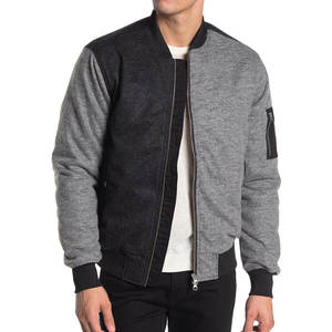 Veste bomber zippée personnalisée à impression par transfert thermique pour homme, coupe streetwear, faible MOQ, vente chaude, pour usage quotidien, longue et fine - Product Image 4