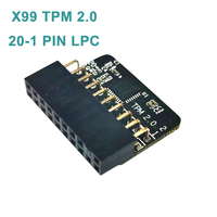 Module TPM (Trusted Platform Module) 20 broches 20-1pin X99/ASUS/GIGABYTE, interface LPC, module GC-TPM 2.0, 20 broches pour PC X99, ASUS et GIGABYTE