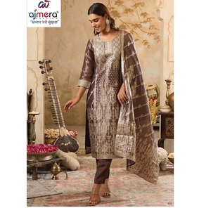 Traje Kurti Tradicional para Mujer, Diseño Étnico y Elegante para Fiestas y Bodas, Ajuste Elegante, Secado Rápido, Elástico y Antiarrugas - Product Image 1