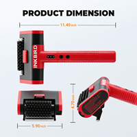 Brosse électrique sans fil INKBIRD pour barbecue avec brosse en acier inoxydable et grattoir à glace, nettoyeur de barbecue INKBIRD pour barbecue au charbon de bois et au gaz