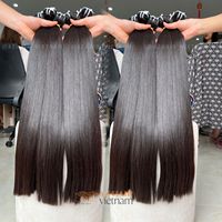 Paquetes de cabello vietnamita de doble estiramiento de cabello vietnamita crudo vendedor al por mayor 12A grado 100% cutícula alineada cabello virgen