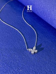 Dainty Butterfly Diamond Pendant Necklace 925 Sterling <b>Silver</b> Minimalist Floral Cluster Necklace for Women Daily Fine Jewelry - Product Image 2
