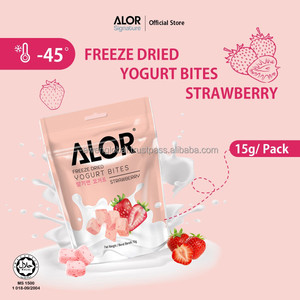 ALOR Fresa Liofilizado Yogurt Bites Probióticos Dulce Sabor Paquete al Vacío Niños Salud Snacks Muestras Gratis - Product Image 4