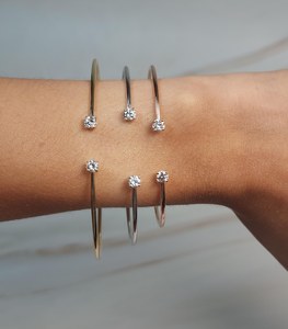 0.40 CT Lab Grown Diamond Tennis <b>Bangle</b> <b>Bracelet</b> in 18K Gold | IGI Certified Luxury Trendy Bridal Jewelry for Women - Product Image 6