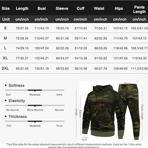 Conjunto de Sudadera con Capucha de Camuflaje para Hombre, Manga Raglán, Chándal de Punto, Ropa Casual de Otoño - Product Image 3