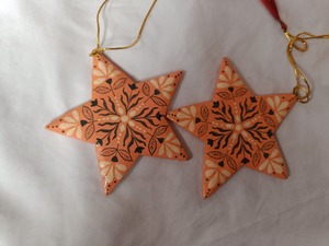 Exquisite Elegant Eco Friendly <b>Christmas</b> <b>Tree</b> <b>Top</b> Decorative Light Three-dimensional Pentagram Plush Metal Factory Wholesale - Product Image 4