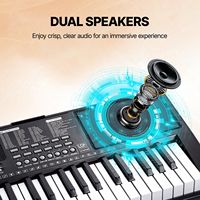 61-Key Digital Portable Electric Piano Keyboard with 200 Tones and 200 Rhythms