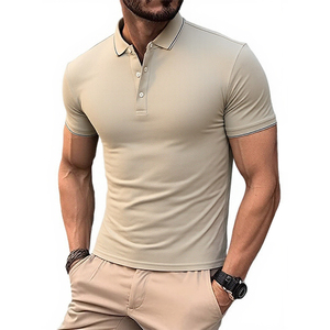 Polo Sport Décontracté à Manches Courtes 2025 – Séchage Rapide, Imprimé Uni, 100% Polyester, Taille XL (ODM) - Product Image 5