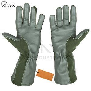 ถุงมือบิน Nomex แบบกำหนดเองสำหรับธุรกิจ B2B ป้องกันเปลวไฟ หนังแกะคุณภาพพรีเมียม สำหรับยุทธวิธี การบิน การยิงปืน การล่าสัตว์ อุปกรณ์ป้องกัน - Product Image 2