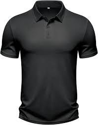 Camiseta Polo Negra Sólida para Hombre de Micah Corp, Logotipo Personalizado, Absorbe la Humedad, Secado Rápido, Corte Ajustado - Product Image 3