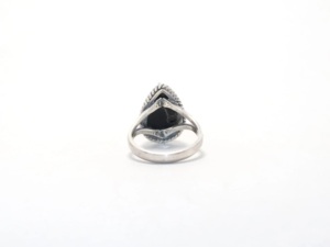 925 Sterling Silver <b>Black</b> Onyx Bezel <b>Ring</b> Natural Gemstone Classic Wedding <b>Ring</b> <b>for</b> <b>Men</b> & Women - Product Image 6