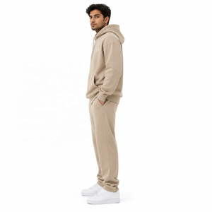 High Quality Unisex Hoodies Regular fit Tracksuit Jogger Set acid wash Breathable knitted fabric Sweatshirt OEM ODM B2B Supplier - Product Image 4