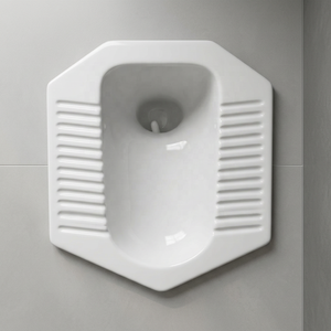 WC à la turque en céramique Vistaar White Diamond, style oriental, pour l'exportation sur le marché du Golfe - Product Image 2