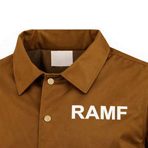 ผู้ผลิตเสื้อแจ็คเก็ต พิมพ์โลโก้ตามสั่ง ด้านหน้าแบบลำลองสำหรับฤดูหนาว ปิดด้วยซิป กันน้ำ ผ้าไนลอน เสื้อกันลมสำหรับโค้ช แบบ unisex - Product Image 5