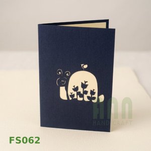 Tarjetas de Felicitación 3D Pop-up con Diseño de Caracoles y Animales, Impresión Personalizada, Troquelado a Mano, Tarjeta de Agradecimiento, Recuerdo ANN - Product Image 2