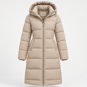 Chaqueta Corta Acolchada de Invierno OEM para Mujer, con Capucha Personalizada, Bordado de Camuflaje, Algodón Teñido, Acolchado, Impermeable y Transpirable - Product Image 5