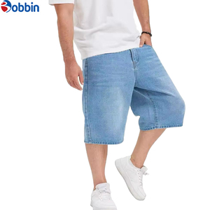Pantalones Cortos de Mezclilla para Hombre, Estilo Baggy, Personalizados, para Verano, Estilo Urbano, con Parches Bordados y Desgastados - Product Image 3