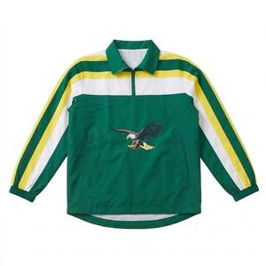 RTS High Demanding Custom Logo Green Yellow White Men's Nylon <b>Wind</b> <b>Breaker</b> Shorts Sets Vintage Outwear Men Set Streetwear Jacket - Product Image 2