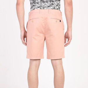 Shorts Bermuda en Coton Uni pour Homme, Taille Mi-Haute, Fermeture Boutonnée, Style Décontracté, Tissu Respirant 160g, Logo Avant - Product Image 3