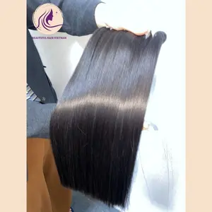 Strong Bundle Bone Straight Long Bundle Super Double Drawn Nice Human Hair Ponytails, Hair Extensions Color, Hair Comb