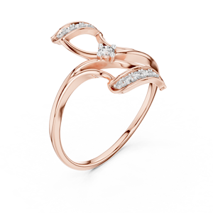 Anillo de Diamantes Cultivados en Laboratorio con Corte Redondo, Moderno, en Oro Rosa de 18 Quilates con Baño de Rodio, para Mujer, Ideal para Compromisos, Fiestas, Regalos, Eventos y Uso Diario - Product Image 4