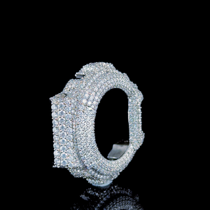 Reloj Analógico Digital Personalizado GShock DW6900 con Acabado de Diamante, Estilo Deportivo de Lujo, Hip Hop, Brillante, para Hombre, con Moissanita y Metal - Product Image 6