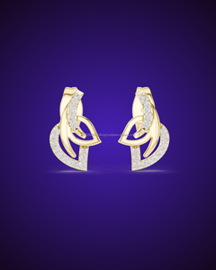 Golden Grace 14K oro rosa oro plata pendientes fabricación - Product Image 4